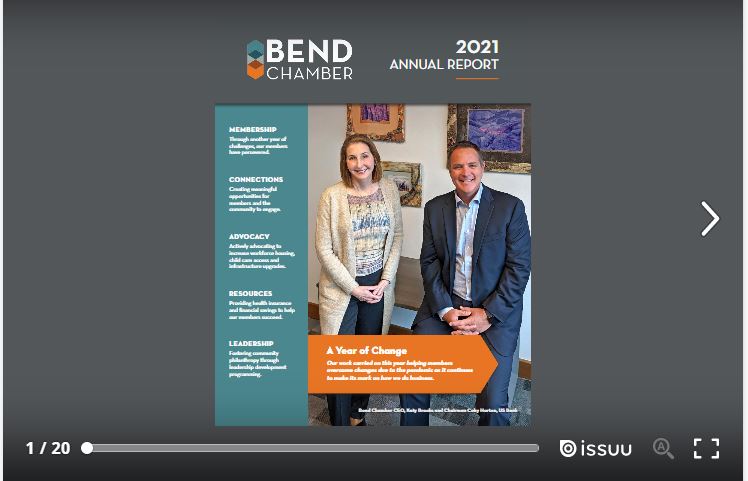 2020 Bend Chamber Annual Report  