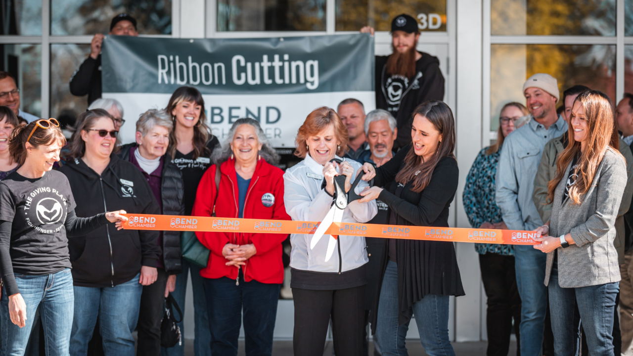 Ribbon Cutting Showcase for The Giving Plate - Bend Chamber of Commerce